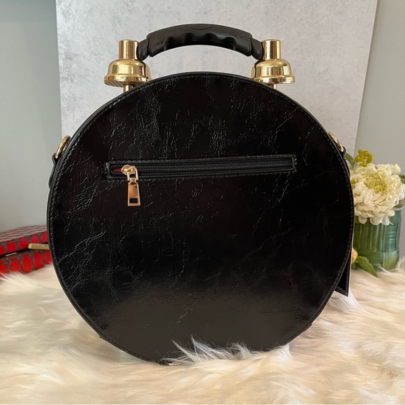 SD SOLD SOLD NWT Steampunk Crossbody Large Shoulder Working Clock Purse - Picture 4 of 16